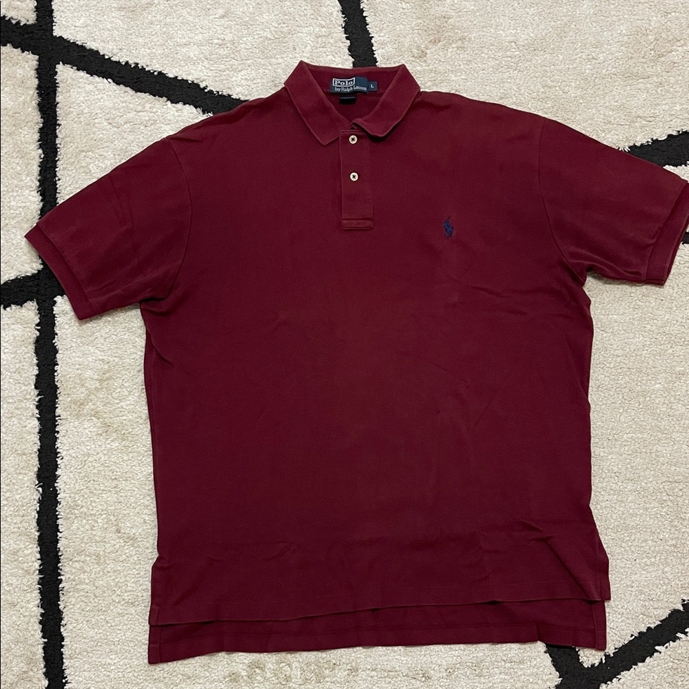 Polo by Ralph Lauren Men's Burgundy Polo Shirt